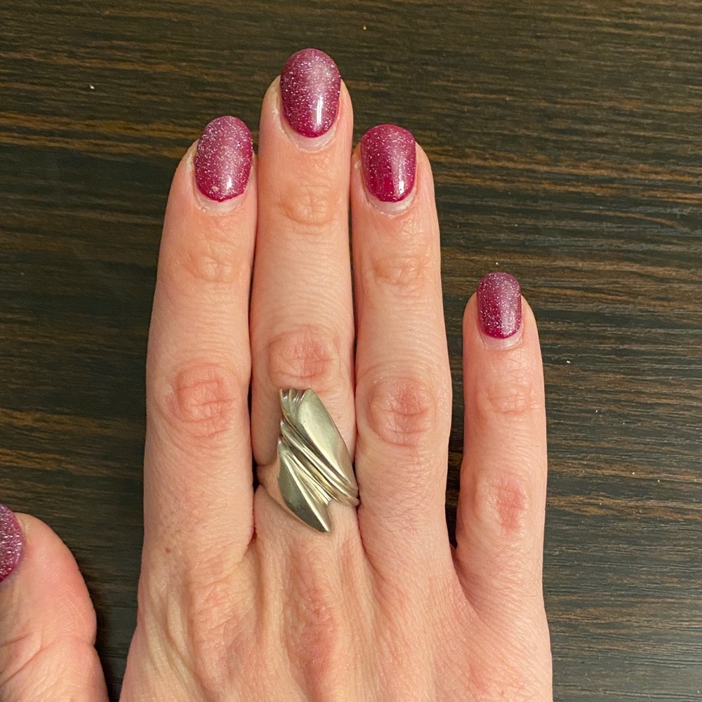 925 Sterling Silver Modern Sculptural Statement Ring